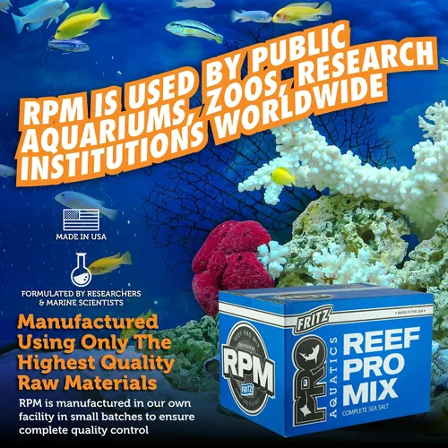 Vista 3 de Fritz Aquatics 80251 - Paquete de 4 sales marinas completas Reef Pro Mix, 50 galones