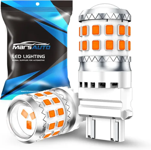 Vista 12 de Marsauto Focos LED de reversa mejorados 3157 3156, luz trasera de estacionamiento, DRL, luz de freno con proyector para reemplazo de focos 3047 3457