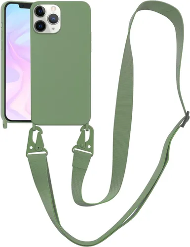 Vista 155 de Funda compatible con iPhone 8 Plus, iPhone 7 Plus/6 Plus/6S Plus con cordón, funda cruzada para iPhone con correa ajustable de silicona para iPhone