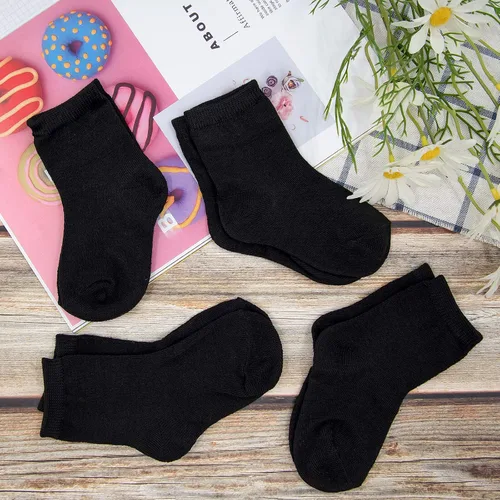 Vista 5 de Duufin 18 pares de calcetines de algodón de corte medio para niños