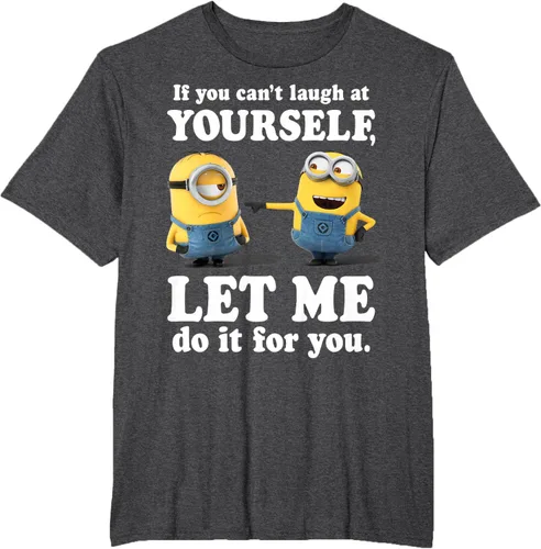 Vista 22 de Camiseta gráfica de Minions de Mi villano favorito: Ríete de ti mismo Negro