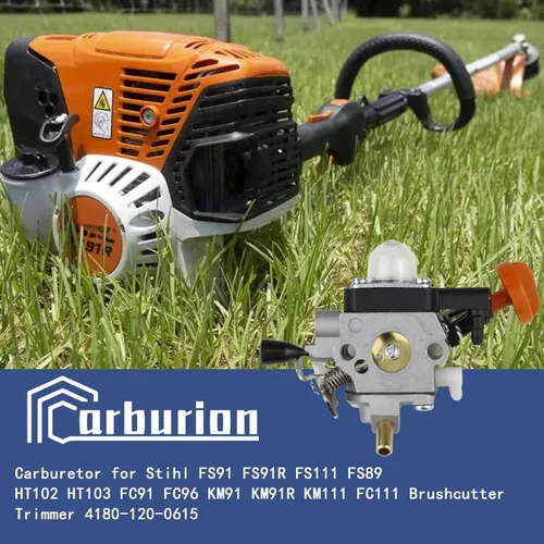 Vista 2 de 4180-120-0615 FS91 FS91 R Carburador para Stihl FS91 FS91R FS111 FS89 HT102 HT103 FC91 FC96 KM91 KM91R KM111 FC111 Desbrozadora recortadora Carb