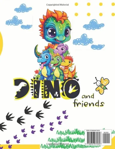 Vista 2 de Little Dino Coloring book for kids ages 4-8