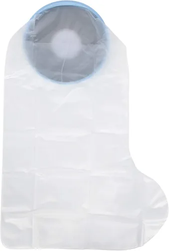 Vista 5 de Fundas moldeadas para patas de pie para adultos, protector de ducha para heridas de piernas de pies, funda elástica reutilizable con alto