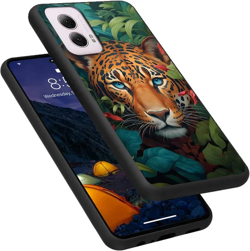 Vista 135 de Funda para Motorola Moto G Play 4G 2024, delgada y ligera, de silicona de TPU suave, color negro, ultrafina, para Motorola Moto G Play 4G 2024, Art