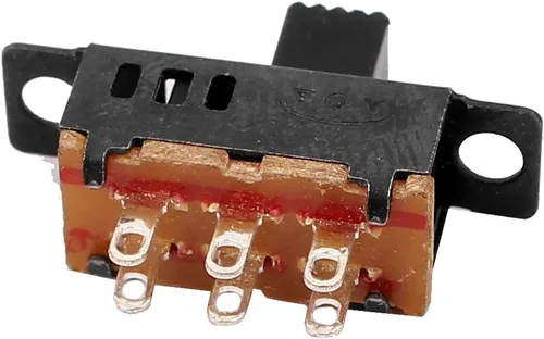 Vista 3 de Uxcell - Interruptor deslizante de 3 posiciones 6P 2P3T micro miniatura PCB con pestillo