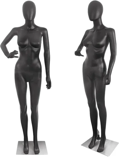 Vista 8 de Maniquí femenino de cuerpo completo forma maniquí torso vestido de costura modelo ajustable de 70 pulgadas forma de ropa soporte desmontable