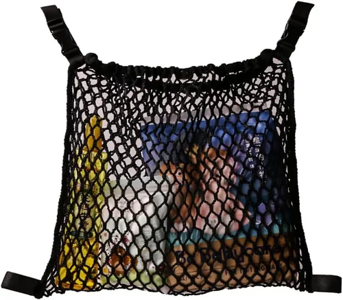 Vista 8 de Organizador de cochecito extra grande, espacio de almacenamiento universal, malla de carga, bolsa colgante para carrito de cochecito, accesorios