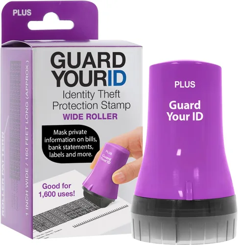 Vista 13 de Guard Your ID Advanced 2.0 Rodillos de goma para robo de identidad, borrador de dirección y prevención de seguridad (Paquete regular de 3, negro)
