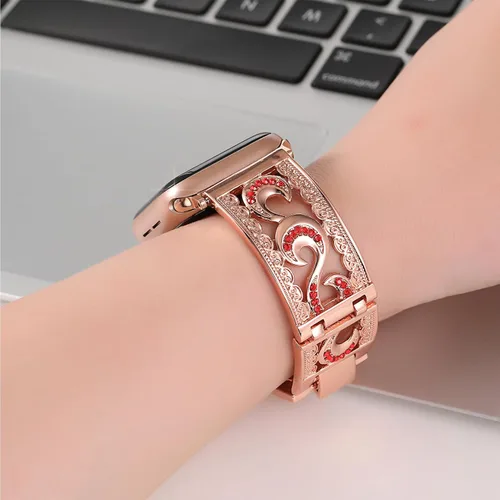 Vista 3 de Dressy Jewelry - Pulsera compatible con Apple Watch Band de 1.49, 1.57, 1.61, 1.65, 1.73 y 1.77 pulgadas, iWatch Series 9, 8, 7, 6, Ultra SE