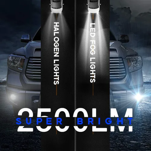 Vista 3 de Conjunto de luz antiniebla LED para Tacoma 2005-2011/Solara 2004-2006/Sequoia 2008-2015/Tundra 2007-2013- par, color negro