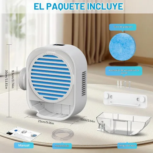 Vista 8 de Ventilación de secadora interior 4 en 1 con deshumidificador para proteger muebles, kit de ventilación de secadora para secadores eléctricos, filtro