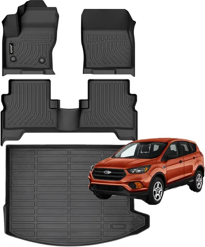 Vista 49 de Juego completo de tapetes de auto para todo tipo de clima, revestimiento automotriz para piso y maletero