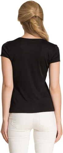 Vista 3 de CLC - Camisola de seda morera para mujer Negro
