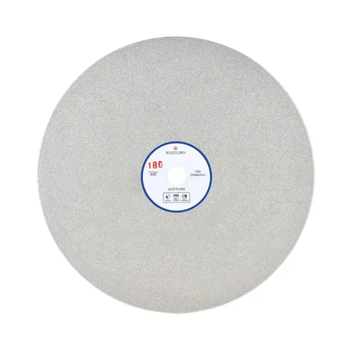Vista 13 de SCOTTCHEN Disco de muela abrasiva de diamante de 8 x 1/2 pulgadas, agujero de eje de grano 60, disco de lijado plano abrasivo para gema de mármol