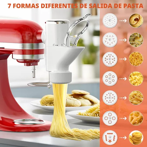 Vista 2 de COFUN Gourmet - Accesorio de prensa de pasta para batidora de pie KitchenAid