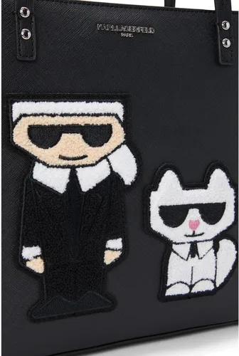 Vista 4 de Karl Lagerfeld Paris Adele Tote BlackBlack Sherpa Talla única NegroNegro Sherpa talla única