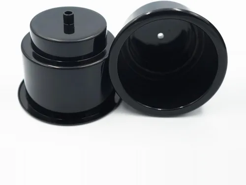 Vista 2 de DNB Portavasos de Plástico Negro - 4 PCS Soportes para Bebidas de Inserción con Drenaje - Accesorios para Barco Marino Coche RV