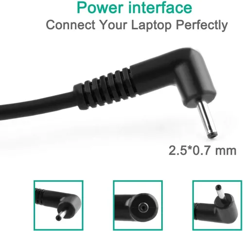 Vista 2 de Cargador adaptador de CA de 26W 12V 2.2A para Samsung Chromebook 3 XE500C13 XE501C13 XE500C12 PA-1250-98 PA-1250-96 W14-026N1A BA44-00322A PA3N40W