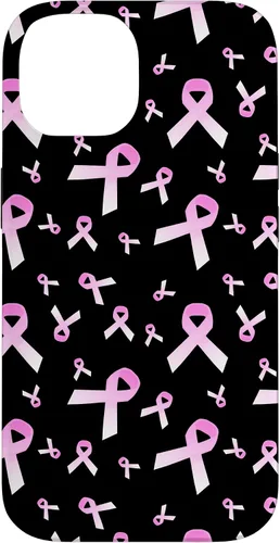 Vista 4 de Pink Ribbon Pattern Mestastatic Breast Cancer Awareness Case for iPhone 17
