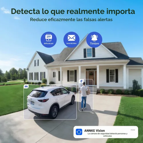 Vista 3 de ANNKE Sistema de cámara de seguridad PoE de 8CH 5MP, 1TB HDD, 4pcs 3K