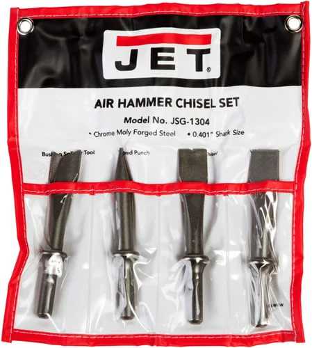 Vista 3 de JET Juego de cinceles de martillo neumático (modelo JSG-1304)