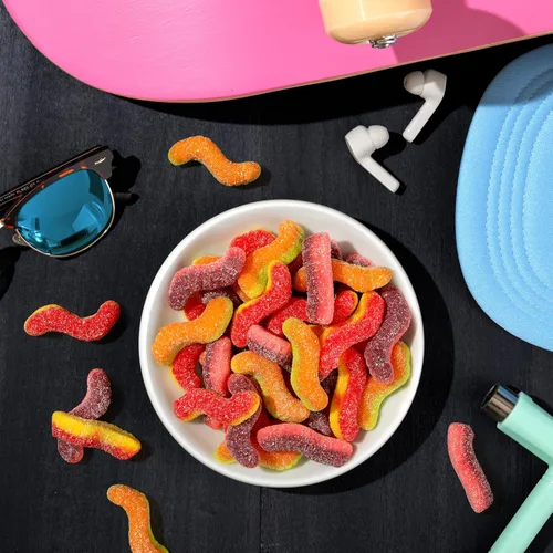 Vista 6 de Trolli Sour Brite Duo Crawlers Candy, bolsa de 6.3 onzas