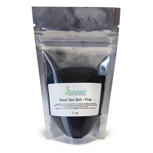 Vista 11 de Sal marina negra hawaiana 100% natural orgánica Gran sal de acabado gourmet y perfecta para cosméticos profesionales de piel, cabello y baño