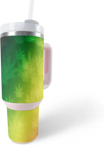 Vista 25 de MightySkins Skin - Vaso de vinilo compatible con Stanley The Quencher H2.0 FlowState de 40 onzas, Rasta León, protectora, duradera y única, fácil