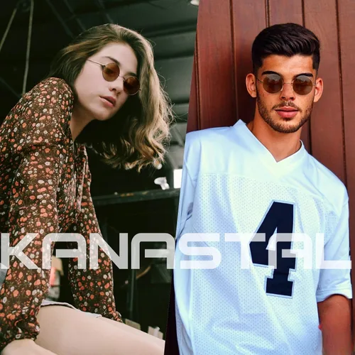 Vista 87 de KANASTAL Gafas de sol redondas polarizadas para mujeres y hombres, estilo hippie con protección UV400