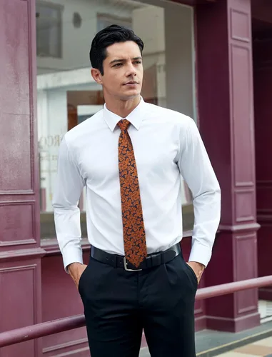 Vista 29 de Corbatas florales tejidas clásicas para hombre, corbata cuadrada de bolsillo, corbatas formales para hombres, boda con pañuelo