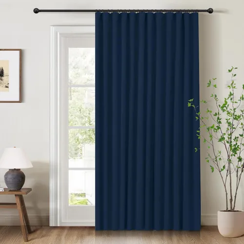 Vista 42 de INOVADAY Cortinas 100% opacas para dormitorio, cortinas opacas de color rosa bebé de 90 pulgadas de largo, cortinas opacas de lino con anillos