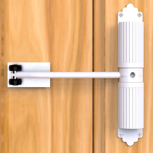 Vista 10 de Cierrapuertas automático de resorte, cierrapuertas para el hogar, puerta mosquitera, hogar, sin necesidad de quitar las bisagras de puerta