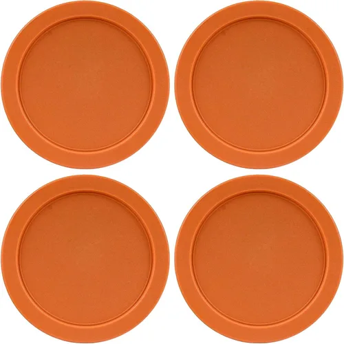 Vista 17 de Tapas de repuesto que se ajustan a los tazones de recipientes de vidrio Pyrex para almacenamiento de alimentos de 4 tazas, tapas redondas