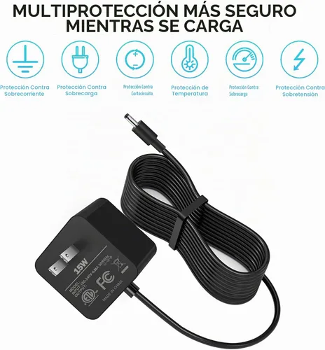 Vista 4 de Adaptador de corriente Alexa de 15 W de repuesto para Echo Dot de 3ª generación, Echo Dot 4ª generación, Echo Dot 5ª generación, Echo Dot Kids