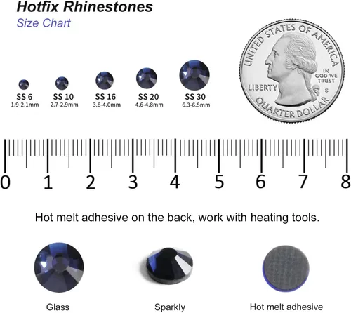 Vista 82 de 6000 PIEZAS Diamantes de Imitación Hotfix a Granel, Diamantes Naranja para Manualidades y Ropa, Diamantes de Imitación para Decoración DIY, SS10