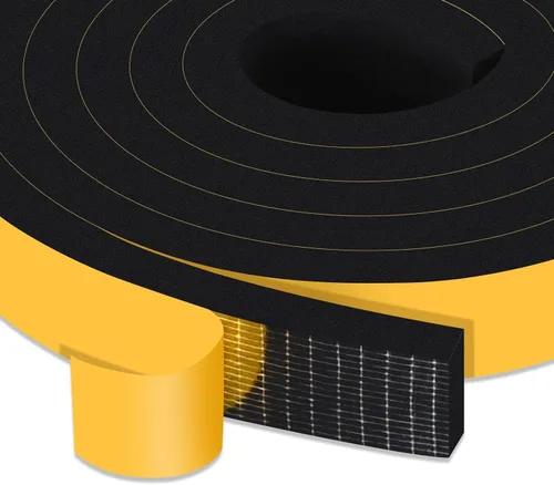 Vista 26 de Square Foam Weather Stripping for RV Doors & Extra Large Gaps 1x1In Sellos puertas de remolque, cámper y garaje, bloquea insectos, corrientes