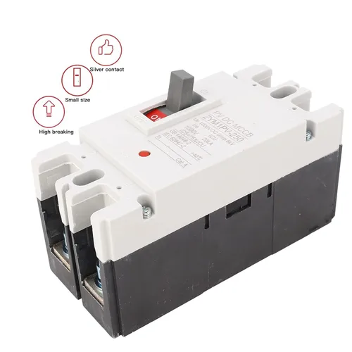 Vista 3 de Interruptor de desconexión de batería solar MCCB 2P 200A 2P 1000V MCCB Interruptor de desconexión de caja moldeada Interruptor maestro de alto