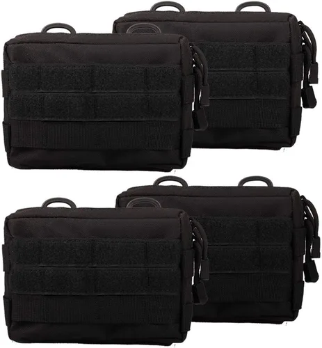 Vista 9 de MOLLE Pouches - Paquete de 2 bolsas tácticas compactas resistentes al agua para dispositivos utilitarios EDC bolsa