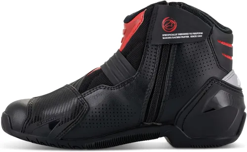 Vista 3 de Alpinestars SMX-1 R V2 - Botas de motocicleta ventiladas para hombre, botas de equitación cortas, con certificación CE Negro/Rojo