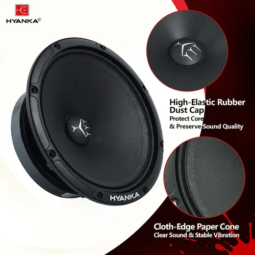 Vista 6 de H YANKA SMD-65 6.5 Altavoces de rango medio Audio para coche (1 par)
