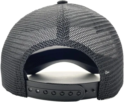 Vista 4 de NVJUI JUFOPL Gorra de camionero bordada con cruz cristiana, regalos religiosos para hombres y mujeres, color negro, Negro
