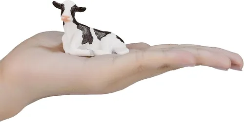 Vista 4 de MOJO Holstein - Figura de juguete para ternero acostado