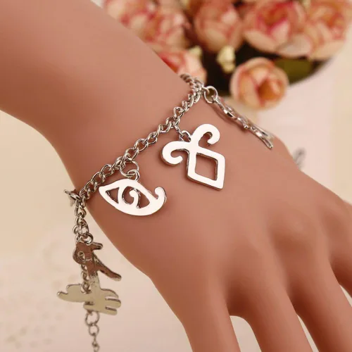 Vista 2 de XOCON The Mortal Instruments - Pulsera con símbolos de runas de poder angélico inspirado en la ciudad de los huesos