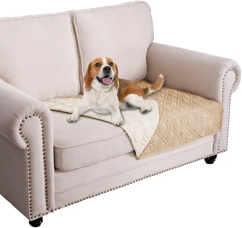 Vista 24 de Ameritex Manta Impermeable Reversible Cubierta para Cama de Perro Manta para Mascotas para Muebles Cama Sofá Sillón