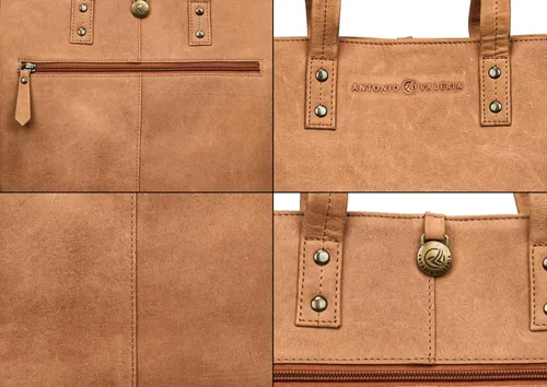 Vista 5 de ANTONIO VALERIA Ava Bolso de hombro con asa superior para mujer