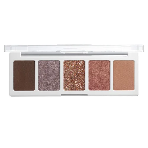 Vista 3 de wet n wild Color Icon - Paleta de 5 bandejas de maquillaje de sombra de ojos, camuflaje rosa, mate, brillante, metálico, de larga duración, rico