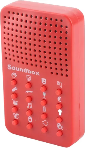 Vista 8 de Fabater Máquina de sonido electrónico portátil, broma novedosa para niños y adultos, divertida máquina de sonido con 16 efectos de sonido, juguete