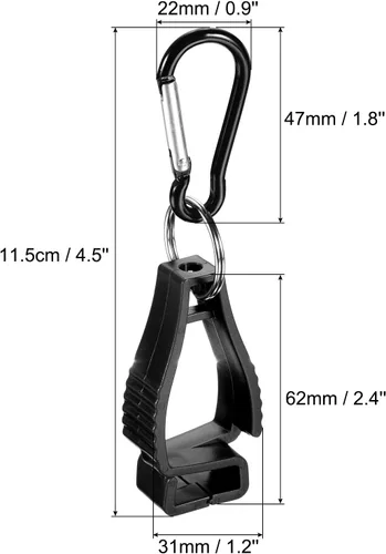 Vista 2 de PATIKIL Guantero, clips de agarre para guantes y ganchos para gafas y cascos