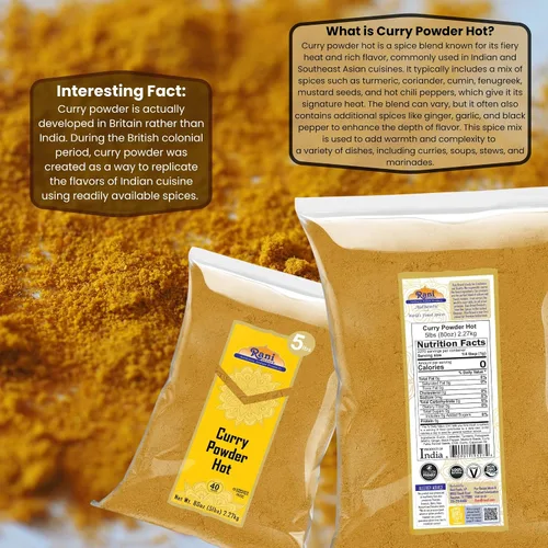 Vista 6 de Rani Polvo de Curry Picante (Mezcla Auténtica India de 11 Especias) 80oz (5lbs) 2.27kg a Granel ~ Todo Natural Sin Sal Vegano Sin Colorantes